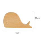 Wall Hook Wooden Animal Self-Adhesive & Screw Mount