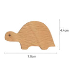 Wall Hook Wooden Animal Self-Adhesive & Screw Mount