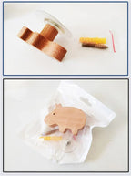 Wall Hook Wooden Animal Self-Adhesive & Screw Mount