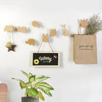 Wall Hook Wooden Animal Self-Adhesive & Screw Mount