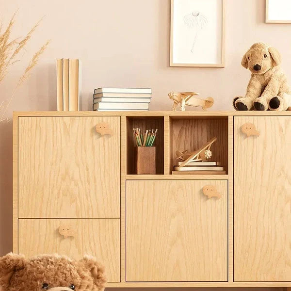 Wall Hook Wooden Animal Self-Adhesive & Screw Mount