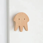 Wall Hook Wooden Animal Self-Adhesive & Screw Mount