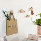 Wall Hook Wooden Animal Self-Adhesive & Screw Mount