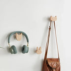 Wall Hook Wooden Animal Self-Adhesive & Screw Mount