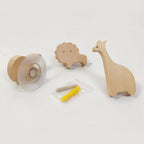 Wall Hook Wooden Animal Self-Adhesive & Screw Mount