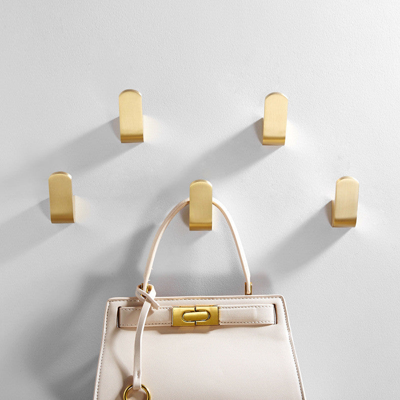 Wall Hooks Brass Gold Finish Set