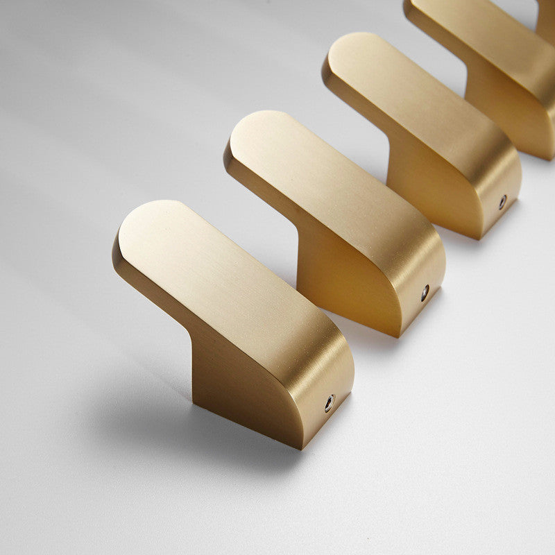 Wall Hooks Brass Gold Finish Set