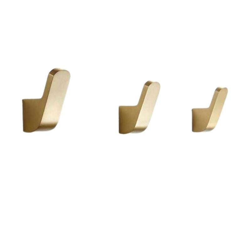 Wall Hooks Brass Gold Finish Set