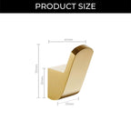 Wall Hooks Brass Gold Finish Set