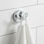 Wall Hooks Drilling-Free Suction Cups Water-Resistant 2-Pack