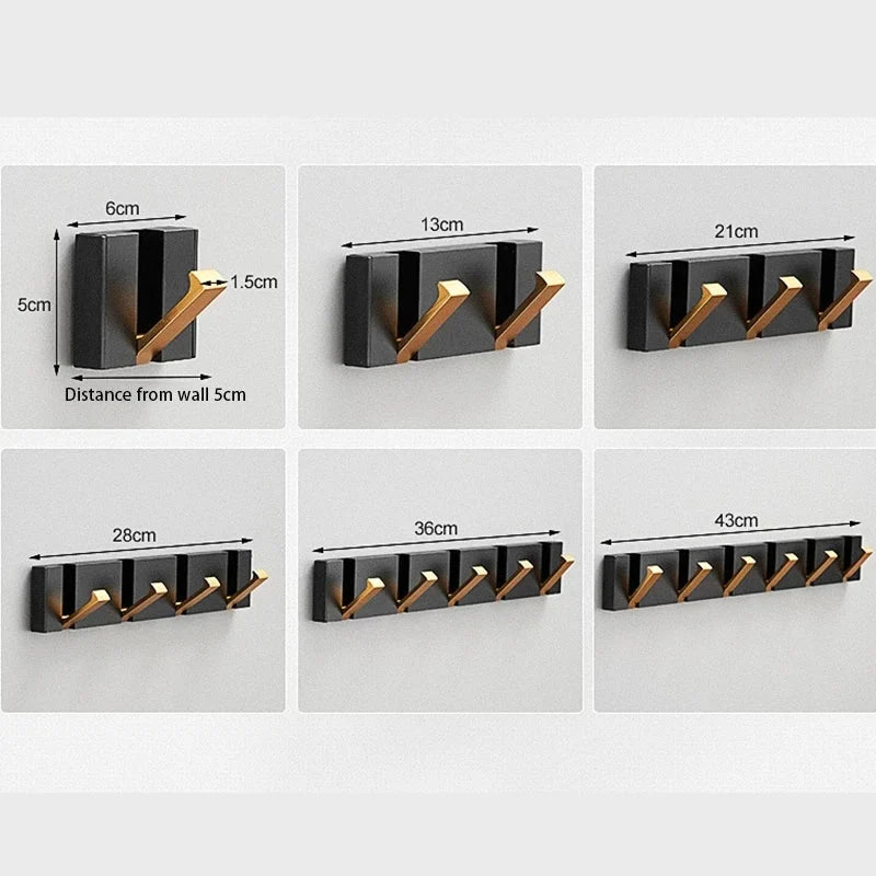 Wall Hooks Foldable Space-Saving Stainless Steel