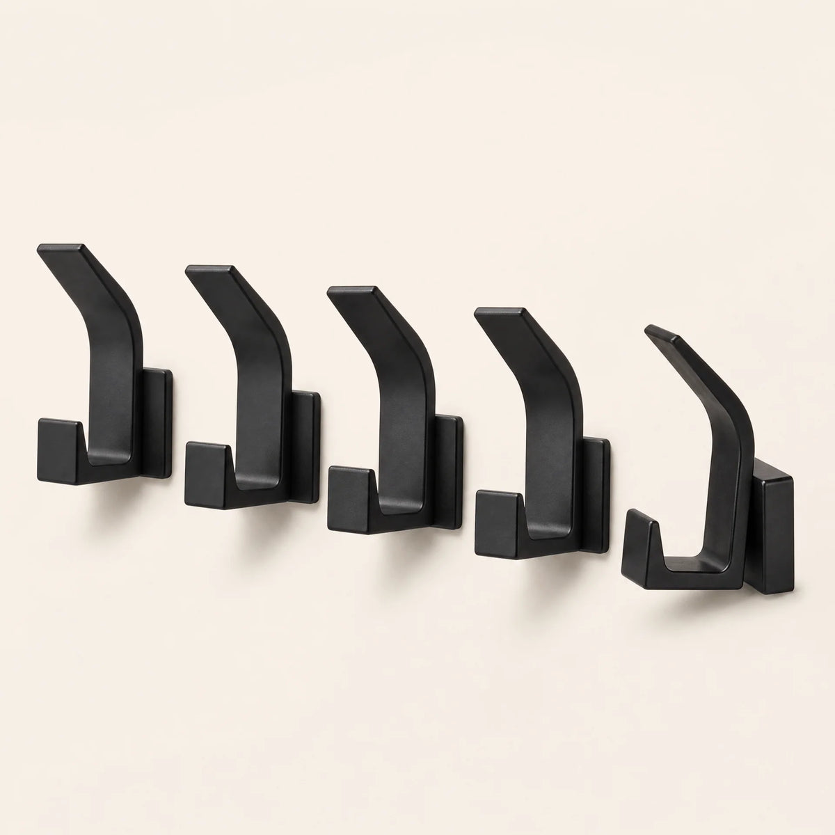 Wall Hooks Self-Adhesive No-Drill Set Of 5