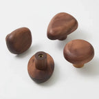 Wall Hooks Set Handmade Pebble-Shaped Solid Wood