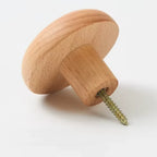 Wall Hooks Set Handmade Pebble-Shaped Solid Wood