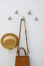 Wall Hooks Set of 2 Raindrop Ceramic Chrome
