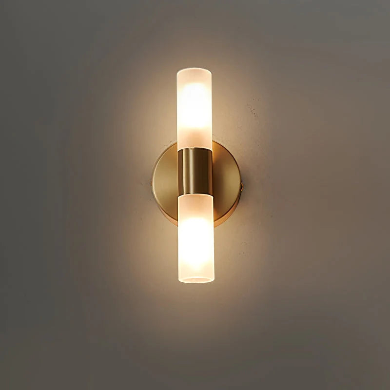 Wall Lamp Acrylic Shade G9 Socket Copper Base