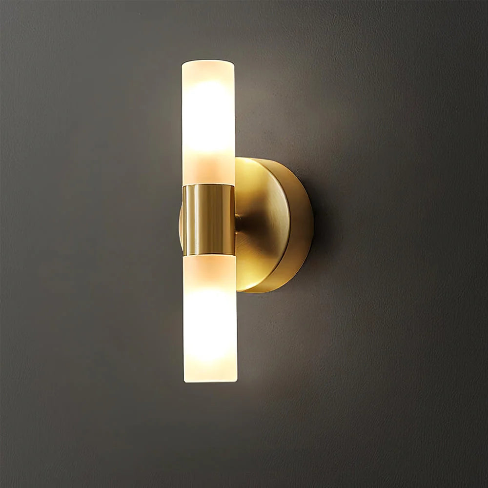 Wall Lamp Acrylic Shade G9 Socket Copper Base