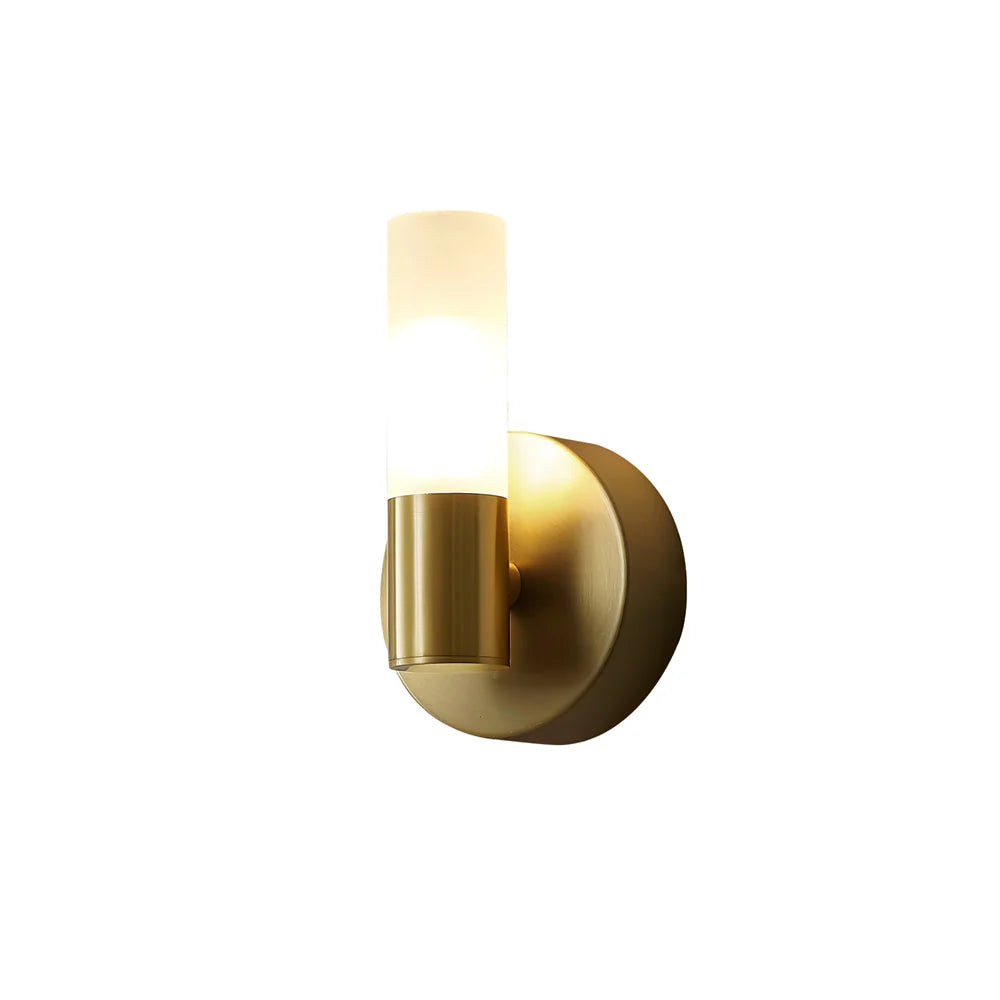 Wall Lamp Acrylic Shade G9 Socket Copper Base