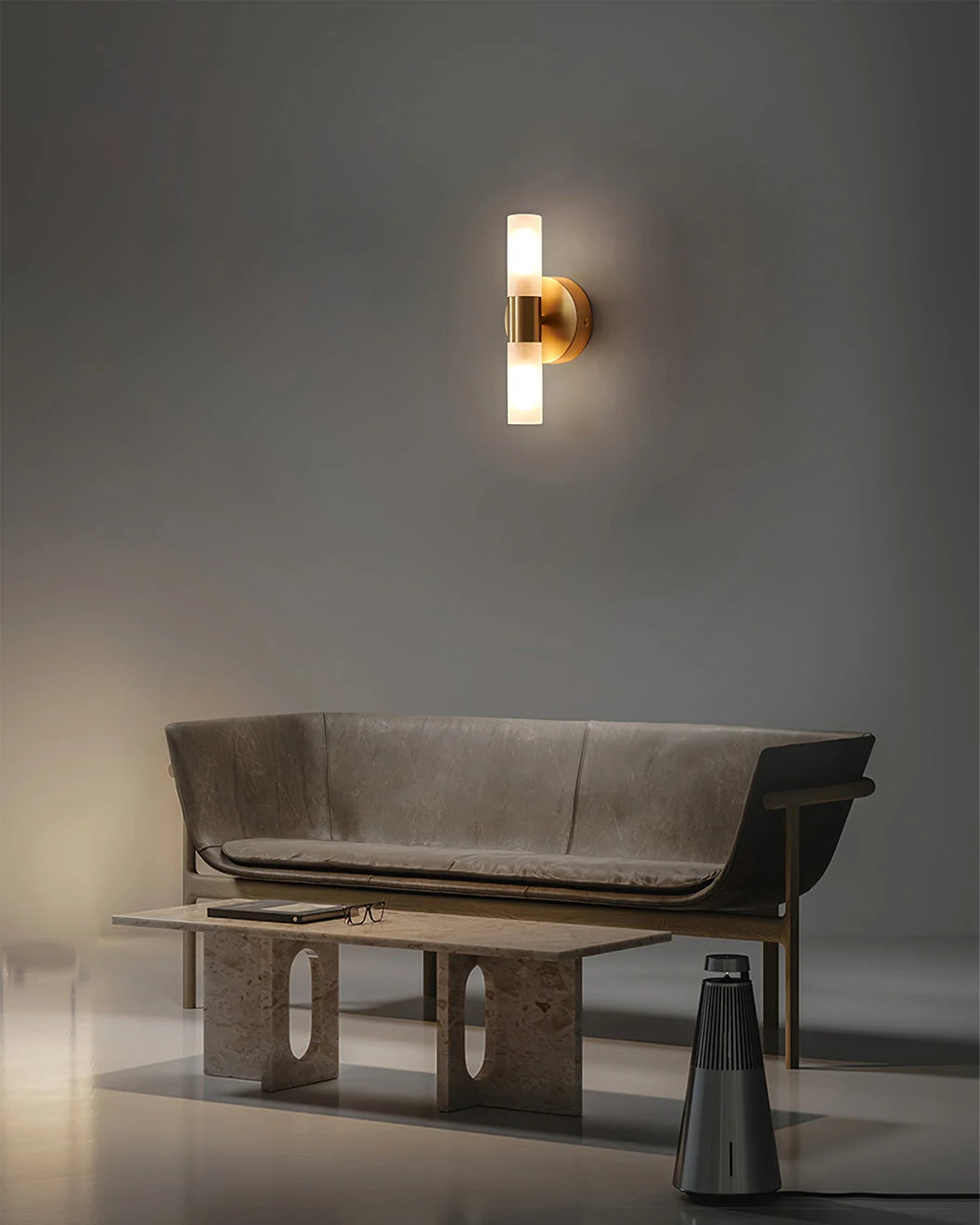 Wall Lamp Acrylic Shade G9 Socket Copper Base