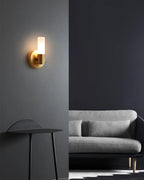 Wall Lamp Acrylic Shade G9 Socket Copper Base