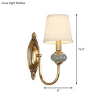 Wall Lamp Adjustable Arm Hardwired Gold Finish