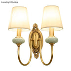 Wall Lamp Adjustable Arm Hardwired Gold Finish