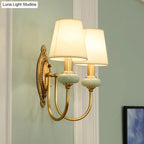 Wall Lamp Adjustable Arm Hardwired Gold Finish