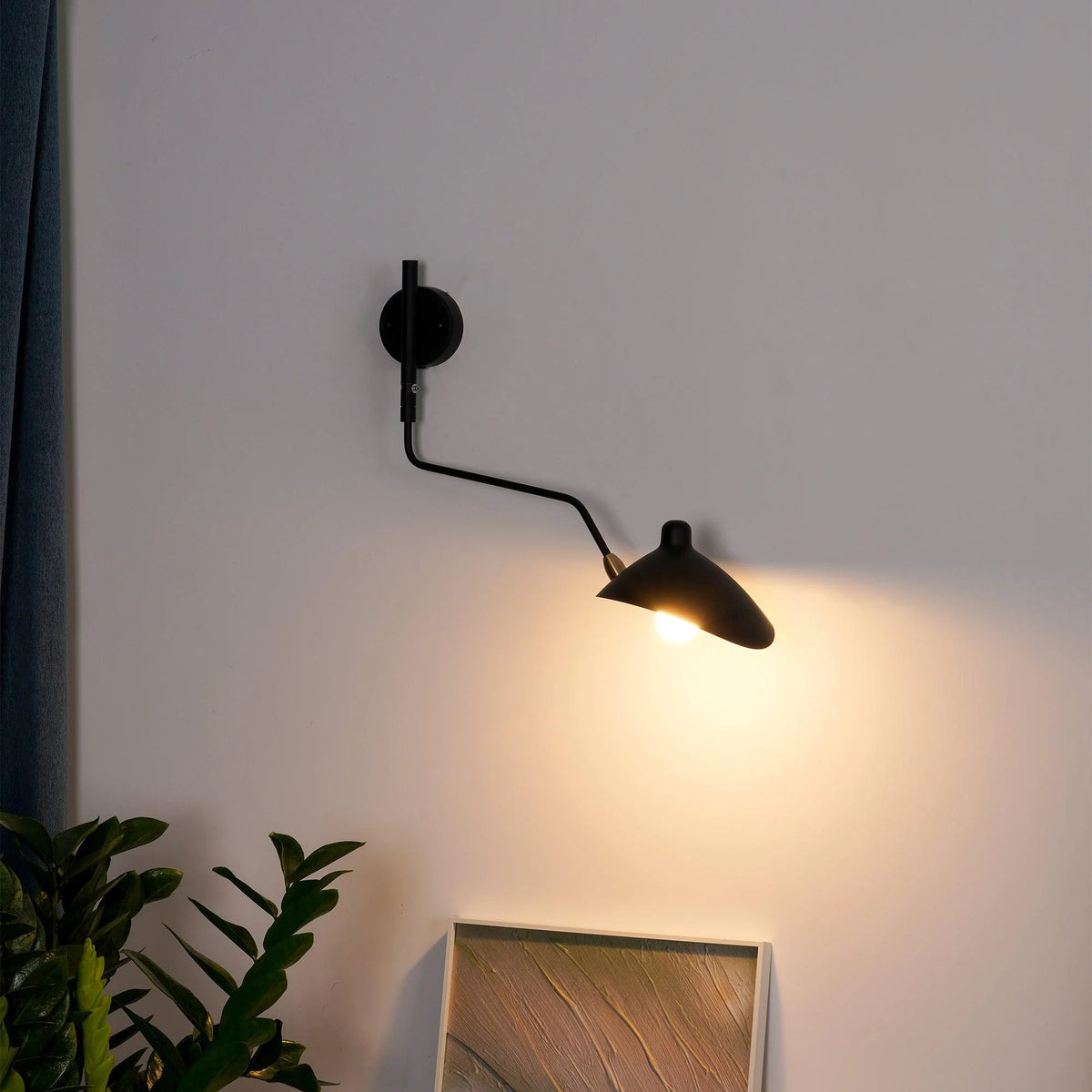 Wall Lamp Adjustable Arm Rotatable Shade