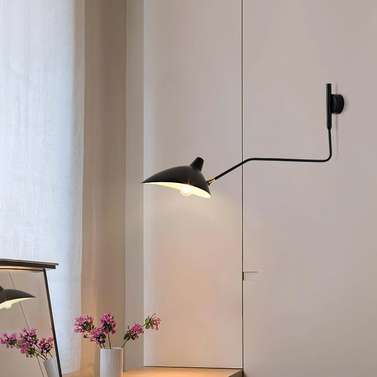 Wall Lamp Adjustable Arm Rotatable Shade