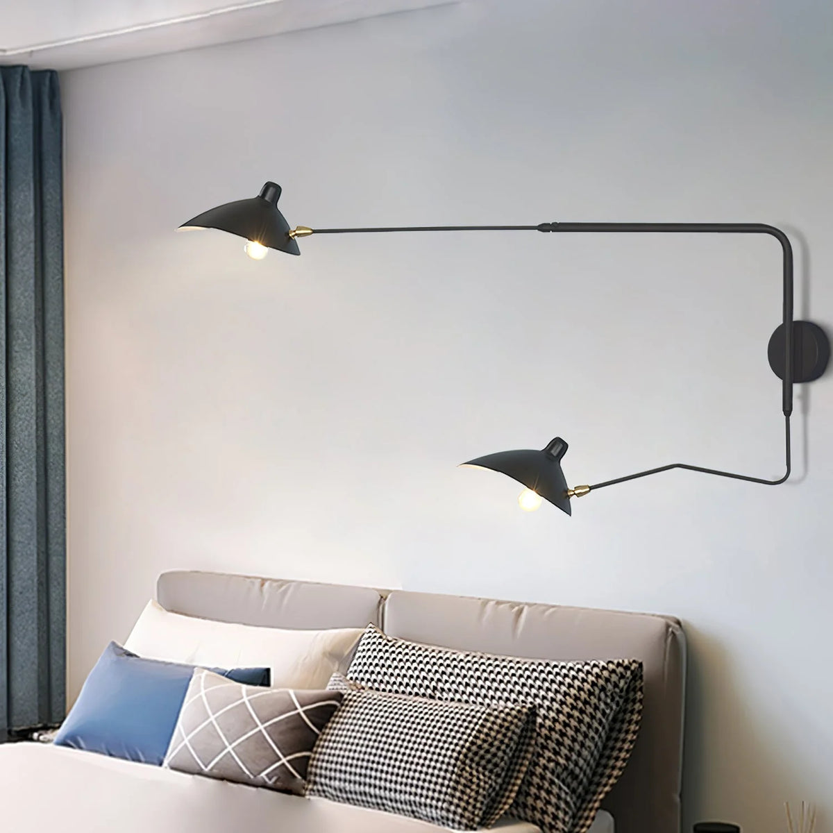 Wall Lamp Adjustable Arm Rotatable Shade