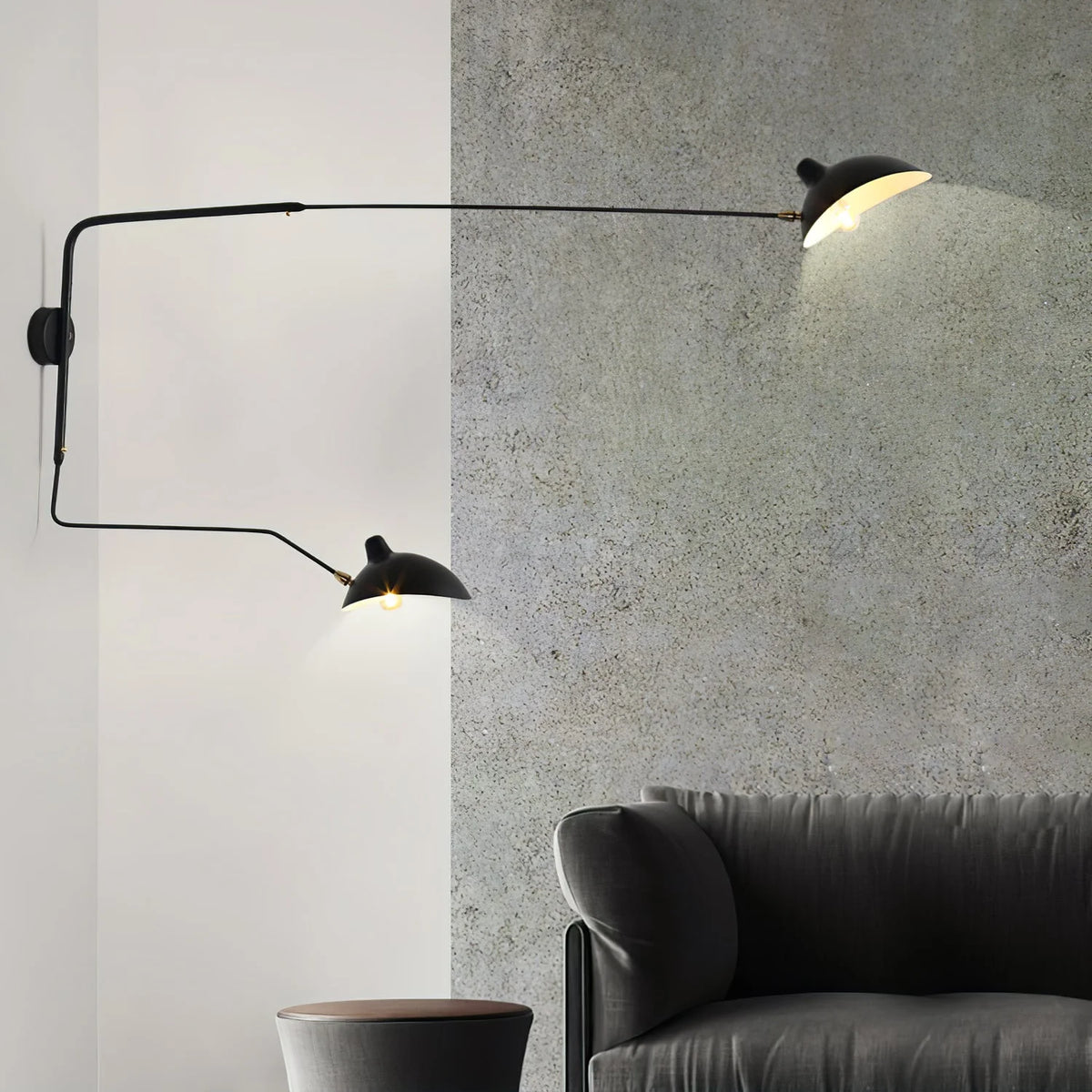 Wall Lamp Adjustable Arm Rotatable Shade