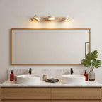 Wall Lamp Adjustable Arms Travertine & Wood Warm-White LED
