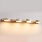 Wall Lamp Adjustable Arms Travertine & Wood Warm-White LED