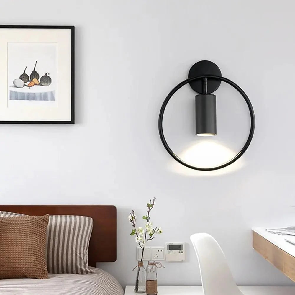 Wall Lamp Adjustable Directional Black & Gold