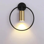 Wall Lamp Adjustable Directional Black & Gold