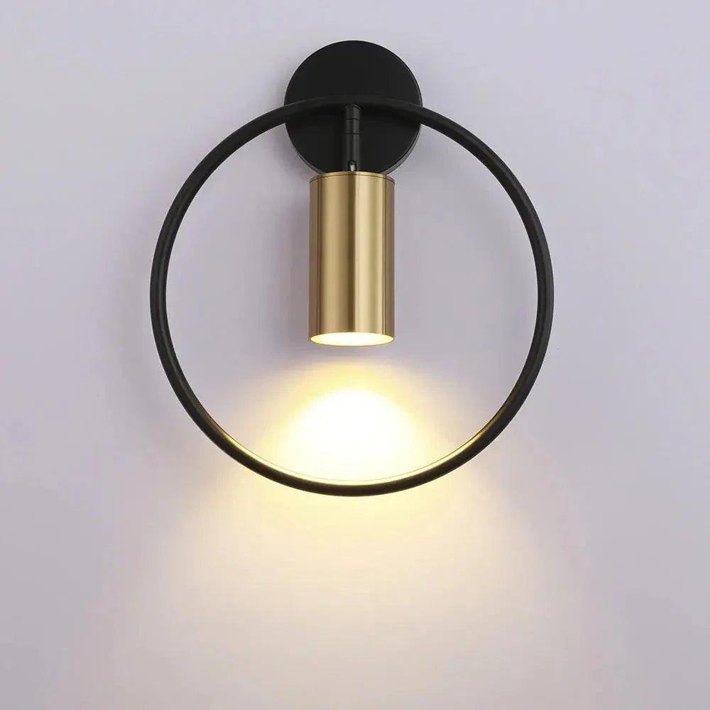 Wall Lamp Adjustable Directional Black & Gold