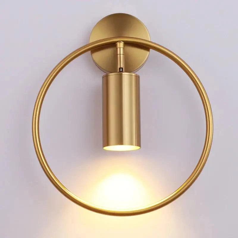 Wall Lamp Adjustable Directional Black & Gold