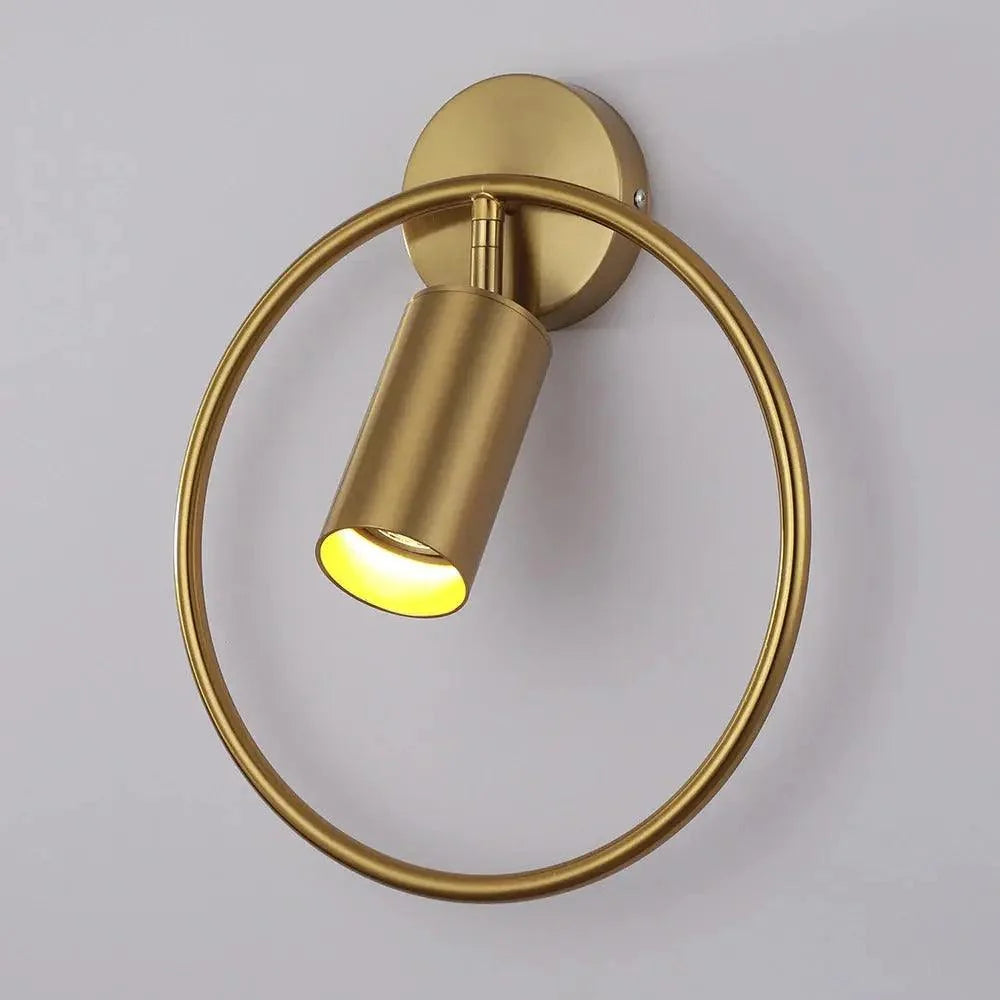 Wall Lamp Adjustable Directional Black & Gold