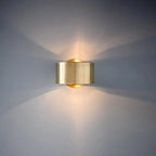 Wall Lamp Adjustable Shade Black & Gold