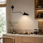 Wall Lamp Adjustable Swing Arm Iron