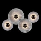 Wall Lamp Alabaster Soft-Glow Hardwired Triac Dimmable