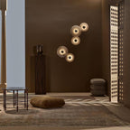 Wall Lamp Alabaster Soft-Glow Hardwired Triac Dimmable