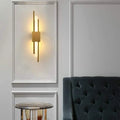 Wall Lamp Aluminum Gold Integrated LED