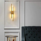 Wall Lamp Aluminum Gold Integrated LED