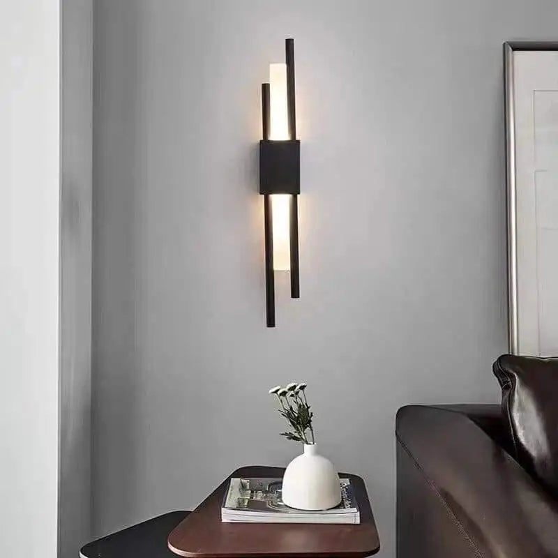Wall Lamp Aluminum Gold Integrated LED