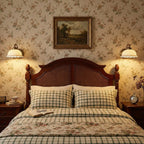 Wall Lamp Antique Brass & White Ceramic Openwork