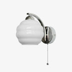 Wall Lamp Art Deco Curved Glass Warm Ambient Light