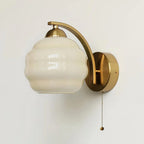 Wall Lamp Art Deco Curved Glass Warm Ambient Light