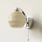 Wall Lamp Art Deco Curved Glass Warm Ambient Light