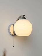 Wall Lamp Art Deco Curved Glass Warm Ambient Light